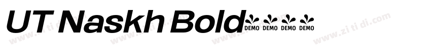 UT Naskh Bold字体转换